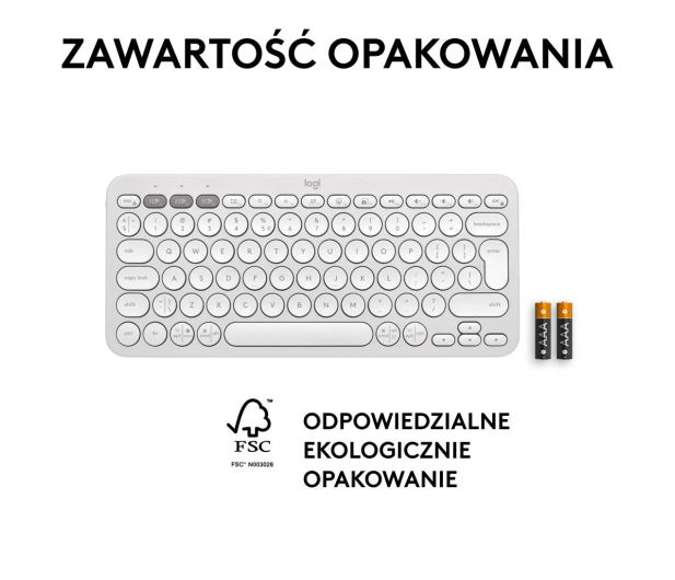 LOGITECH K380s Pebble Keys 2 biały 920-011852 - 1172751 - zdjęcie 14